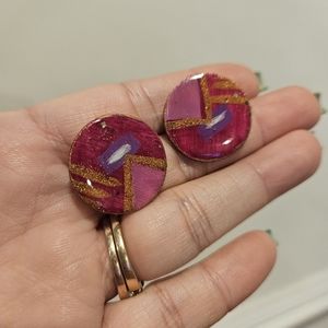 Round Handmade Earrings